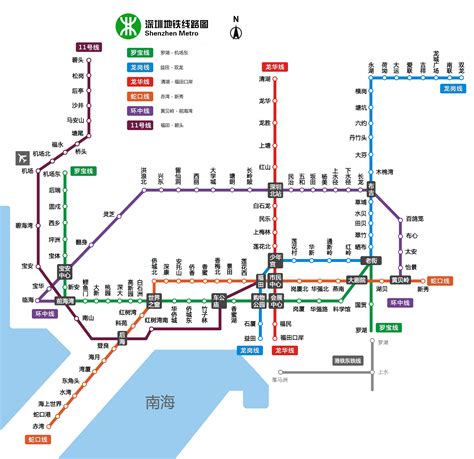 地鐵線路圖蓮塘口岸深圳地鐵|深圳地铁线路图，2024最新深圳地铁线路图，深圳地。